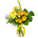 Желтый букет из роз и хризантем. Омск
